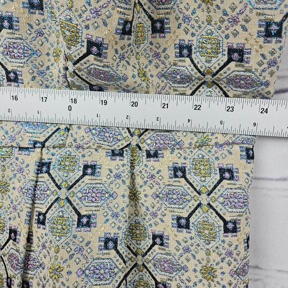 ModCloth Floral Geometric Pattern Dress Collar Pockets Womens 4XL Short Sleeve - Picture 16 of 16